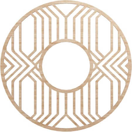 Ekena Millwork Empire Wood Fretwork Pierced Ceiling Medallion, Alder, 28"OD x 10 1/4"ID x 3/8"T CMWP28X28X0375EPAL